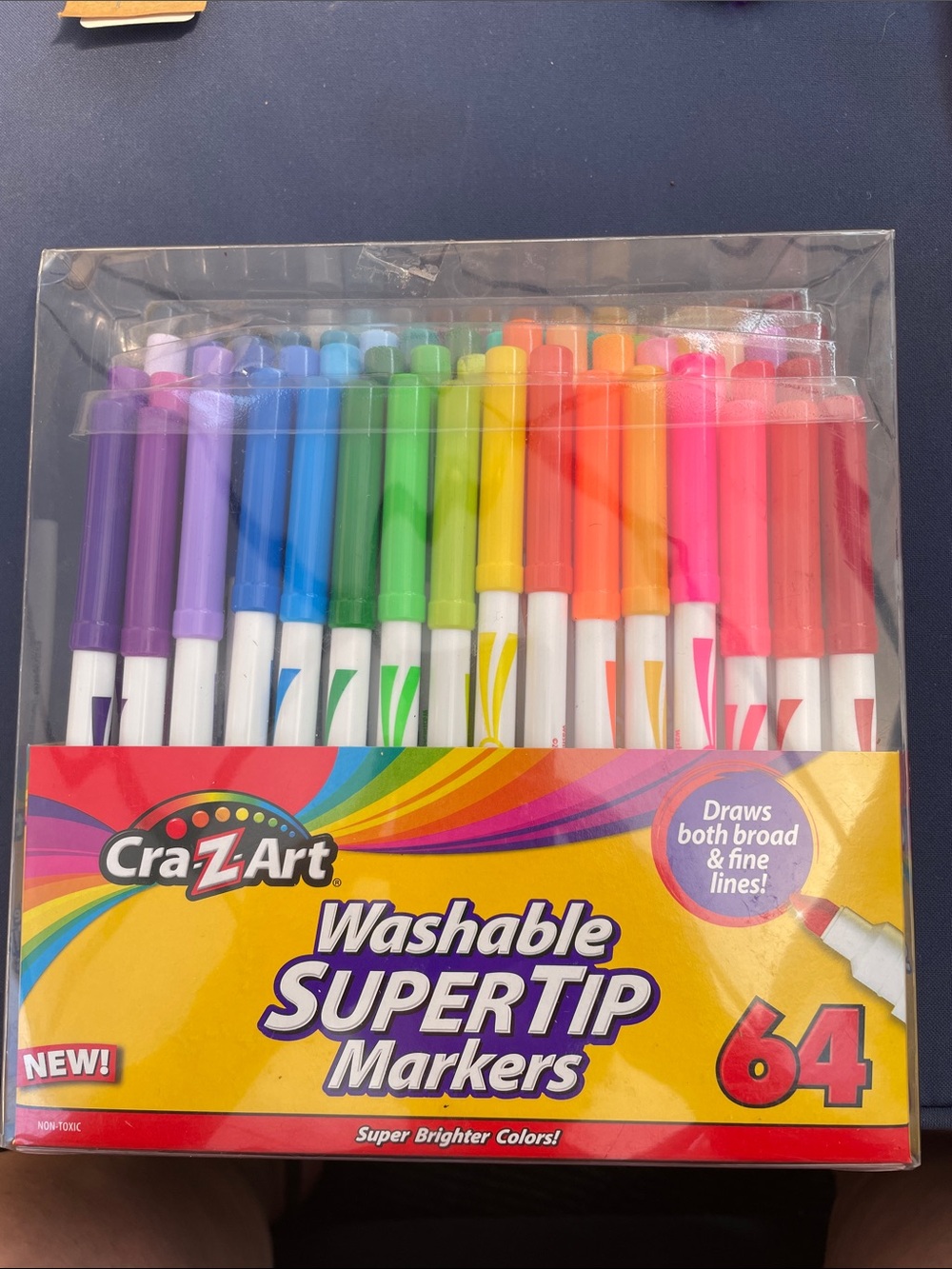 Washable SuperTip Markers - Assorted Bright Colors